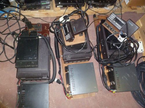 Lot of six motorola syntor x9000 vhf base station kits w astron power supplies for sale