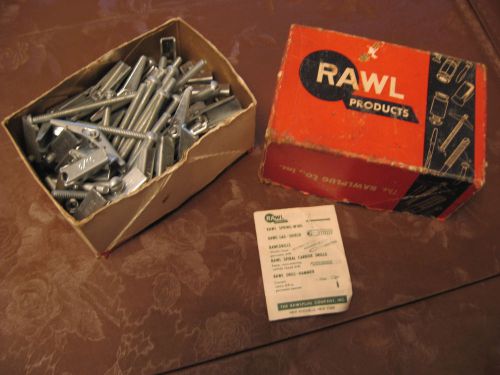 RAWL SPRING-WINGS 3/16&#034; ROUND HEAD TOGGLE BOLTS 3&#034; --69 screws &amp; 77 bolts