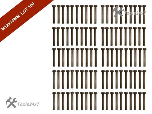 100 pcs set of m12x70mm a2 stainless threaded bolt/screw din 931 hex @ tools24x7 for sale