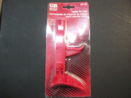 1-GB GARDNER BENDER CABLE TIE TOOLTIGHTENS CABLE TIES QUICKLY CTT-45 NEW