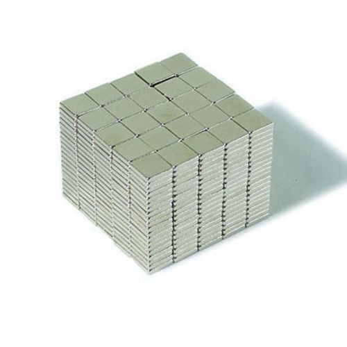 500pcs 3/16&#034; x 3/16&#034; x 1/32&#034; Blocks 5x5x1mm Neodymium Magnets Fridge Craft N35