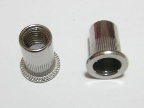 Qty 20 m8 large flange nutserts 304 a2 stainless rivet nut rivnut nutsert nuts for sale