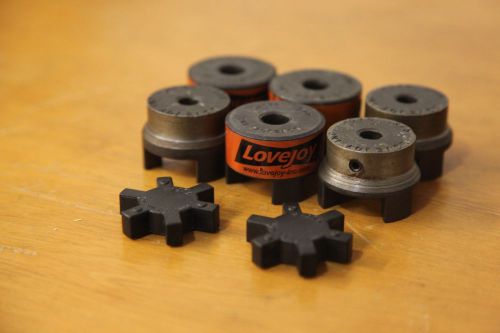 Lovejoy drive coupling set l-075, 0.500 in, 0.375 inches 1/2&#034; 3/8&#034; spider steel for sale