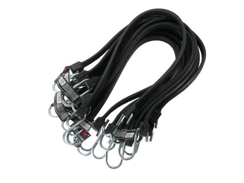 10pc 21&#034; premium heavy duty epdm rubber blend bungee tie down strap cord lot for sale