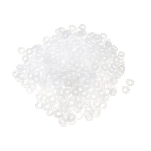 New 500 pcs motherboard flat nylon washers white 8mm x 4mm x 1mm for sale