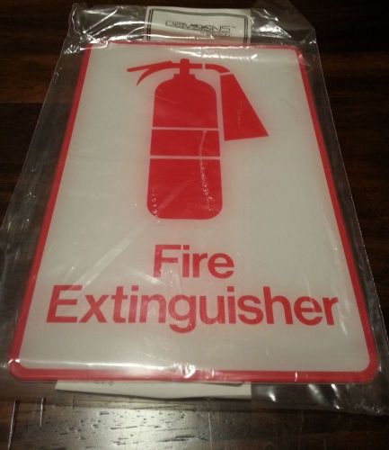 Fire Extinguisher Sign 9&#034; x 6&#034; Davsigns Davson Acrylic Exterior Grade BOX OF 12