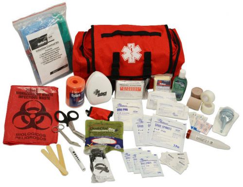 New medsource fully stocked highway patrol medical cab bag pack for sale