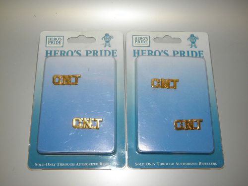 TWO PAIR HERO&#039;S PRIDE CNT BARS 3/8&#034; GOLD MG38CNT NEW