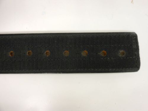 Don humme 2 1/4&#034;  duty belt, size 32, plain black, 4 row stitch,  single post for sale