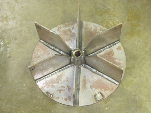 No name steel fan blade blower wheel 19&#034; dia. 1 3/16&#034; bore 6 1/2&#034; blade height for sale