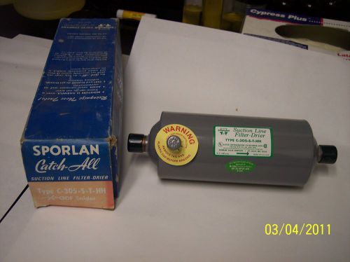 Sporlan catch all c-305-s-t-hh suction line filter drier 5/8&#034; odf solder b#17 for sale