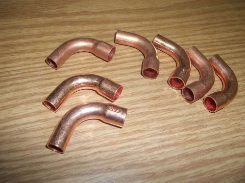 Lot 10x copper fitting 90 degree street elbow long turn ftgxc 1/4  x 3/8 for sale