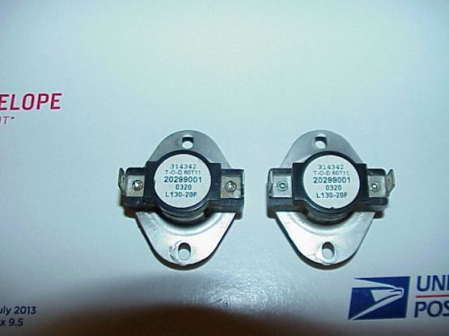 2) DUCANE Fan Control Limit Switchs L-130-20F 20299001