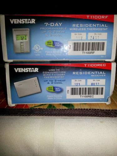 Venstar wireless thermostat &amp; receiver (t1100rf &amp; t1100rec) for sale