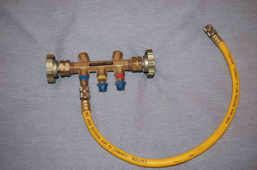 Imperial eastman hvac gauge valve and shutoff plus hose for sale