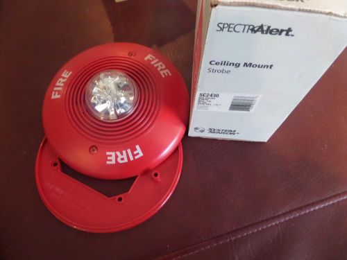Spectralert, SP2430, Red Ceiling Strobe