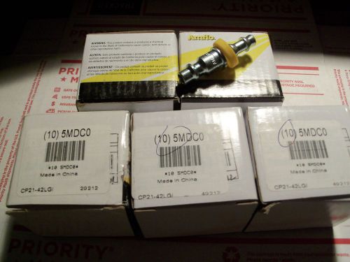 Barb hose connector 1/4&#034; 300 psi (50 units) #5mdc0 for sale