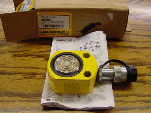Enerpac rsm-200 20 ton flat pac hydraulic cylinder new! made in usa for sale