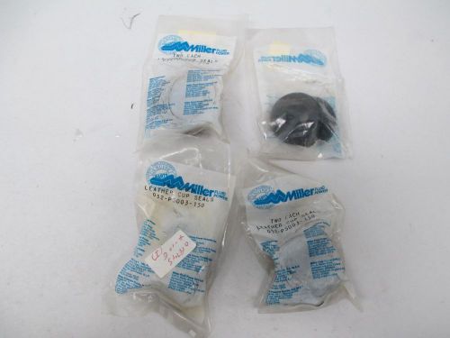 Lot 8 new miller fluid power 052-ps003-150 leather cup seal d283668 for sale