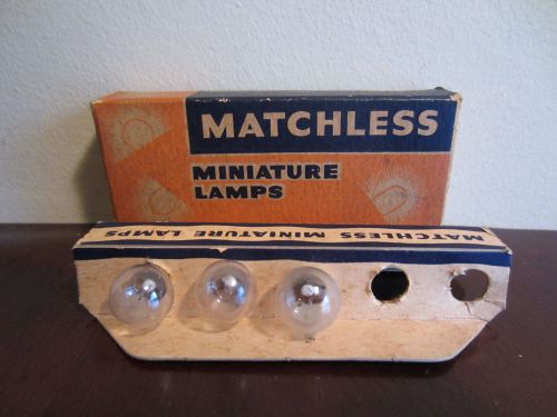 Box Of 3 Matchless No. 55 6-8V 0.40A Miniature Bayonet Base Lamps Light Bulbs