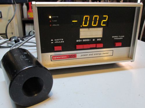 Scientech 365 laser power meter with 360001 thermal sensor head / tested working for sale