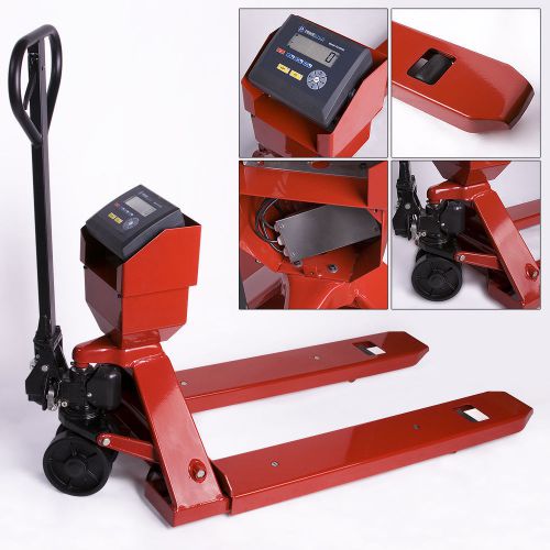 Prime usa pallet jack scale 5,000 lb heavy duty steel warehouse shipping for sale