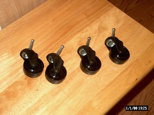 Set of Four rolling heavy duty casters(screws included)