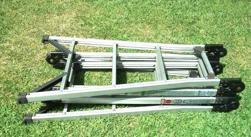 Westway multi purpose alum step &amp; folding scaffold ladder 16’ 6” made in usa for sale
