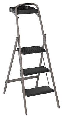 2-pack gorilla 3-step 200-lb capacity steel step stool with tray for sale