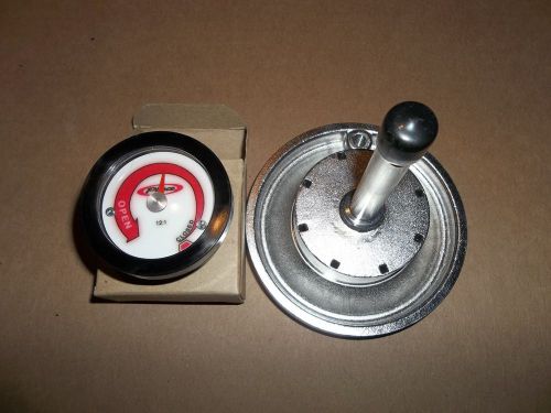 Nos pierce 2135786-0001 small hand wheel trident 19.014.1 fire truck valve gauge for sale