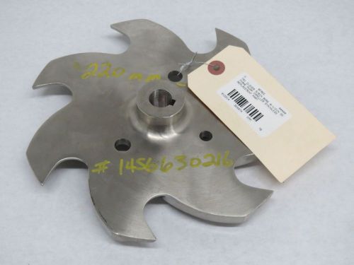 FRISTAM 5/8IN BORE 8-1/2IN OD 7VANE PUMP IMPELLER STAINLESS B324874