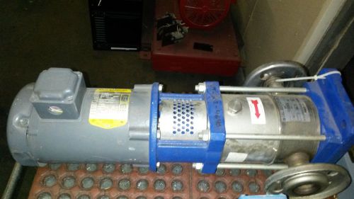New goulds g&amp;l 1svdk3 ssv vertical multistage pump 360 psi with baldor electric for sale