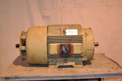 GE 100 hp TEFC Encl Double End C-Face Electric Motor, 1190 rpm, Frame 444TSCZ