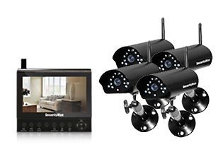 NEW MACE GROUP MACE-SECDIGILCDDVR4 Four Wireless Camera Kit with LCD/DVR/SD
