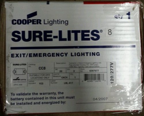 COOPER Sure-Lites Emergency Light CC8