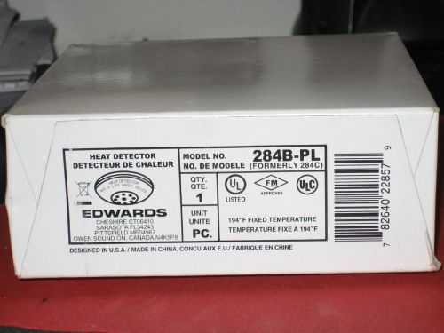 Edwards 284b-pl heat detector for sale
