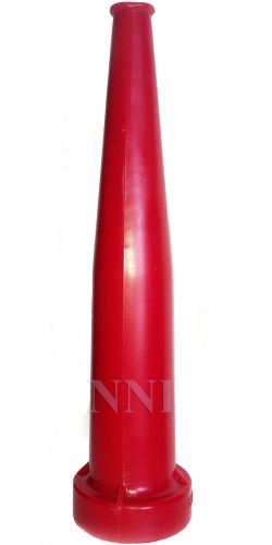 1-1/2&#034; NST STRAIGHT STREAM FIRE HOSE NOZZLE RED POLYCARBONATE