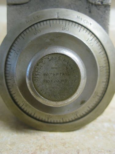 Antique Diebold Safe/Vault Combination Lock PATENTED 1871 vintage &#034;Peerless&#034;