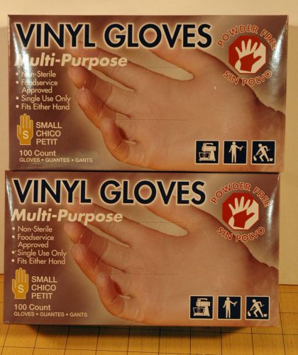 Vinyl gloves powder free netcare nonsterile foodservice small 200 left or right for sale