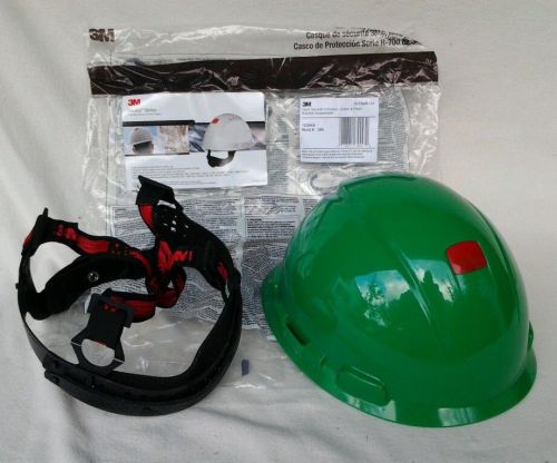 3m h-704r-uv hard hat w/uvicator, 4 point ratchet suspention new green for sale