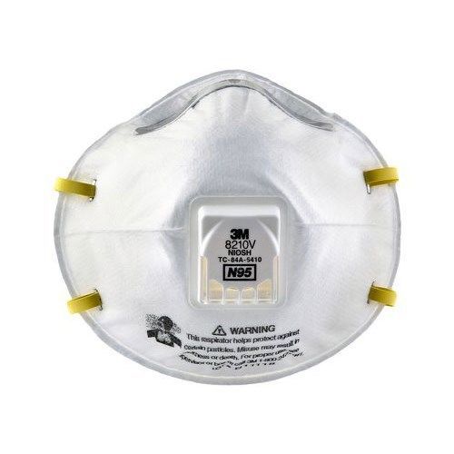8210V N95 Disposable Particulate Respirator with Cool Flow™ Valve, 10/Box