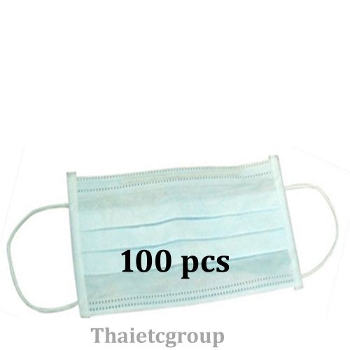 100 pcs 3-ply Disposable Surgical Ear Loop Face Anti Dust Mouth Cover Masks
