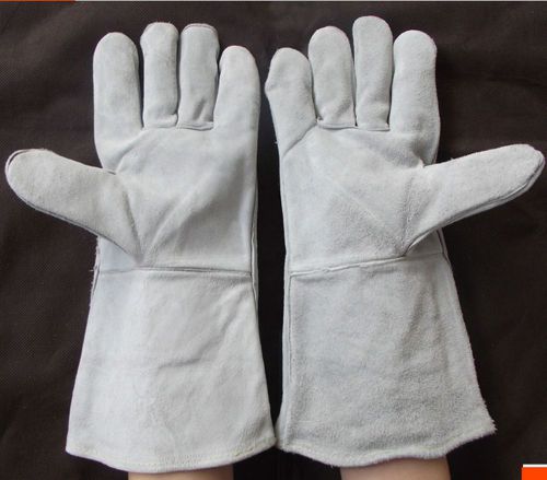Arc-welder&#039;s glove length:36cm palm:14cm thermal insulation whole leather for sale