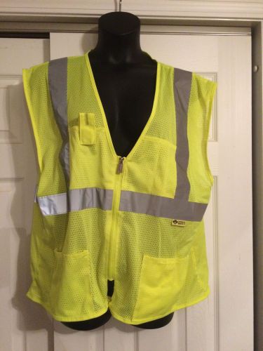 Concern For Safety Fluorescent Yellow Safety Vest XL