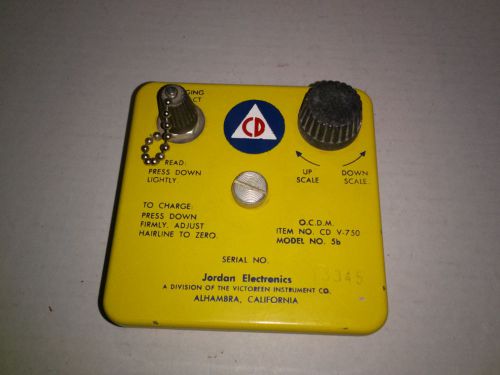 Jordan Electronics Dosimeter Charger CD V-750 No. 5b