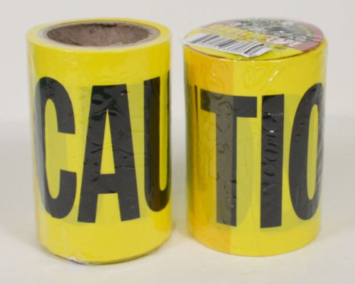 96Ft Yellow Caution Tape Construction Safety Restricted Area (2 rolls)