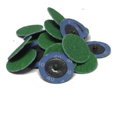 100 2&#034; Roloc Zirconia Quick Change Sanding Disc 40 Grit