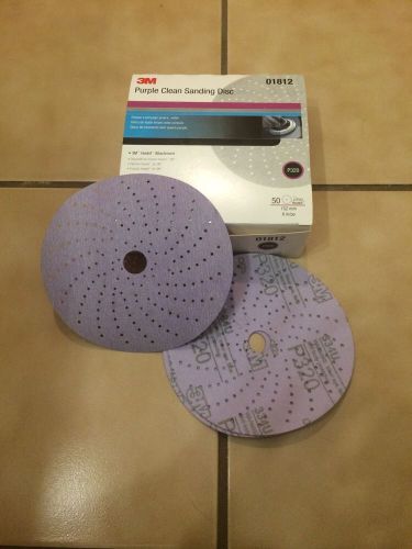 3M™ 01812 Purple Clean Sanding Disc P320.  6 In, 152mm. 50 discs