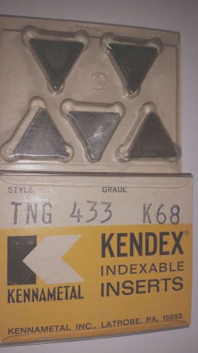 KENNAMETAL KENDEX INDEXABLE INSERT TNG 433 K68 7 PCS