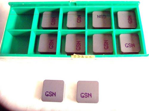 New 10 Pcs - SNGN 434 T2A  Grade GSN Ceramic Inserts